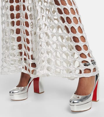 Pumps Movidastrap in pelle metallizzata | Christian Louboutin