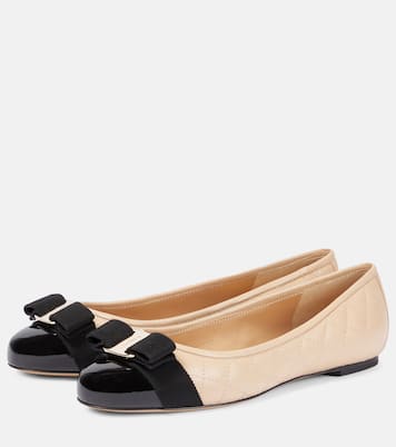 Varina quilted leather ballet flats | Ferragamo