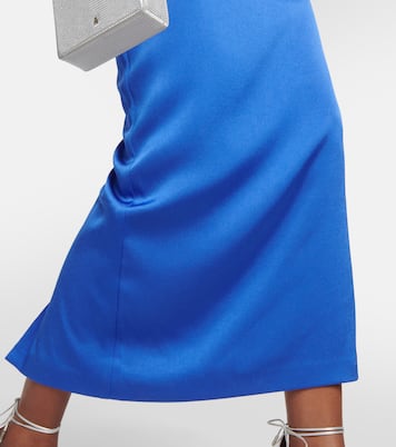 Sweetheart satin midi dress | Alex Perry