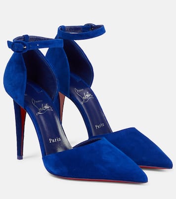 Pumps Astrida Bride 100 in suede | Christian Louboutin
