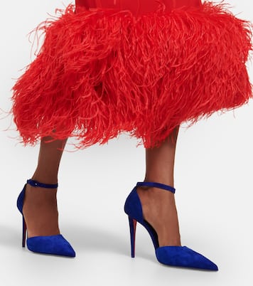 Pumps Astrida Bride 100 in suede | Christian Louboutin