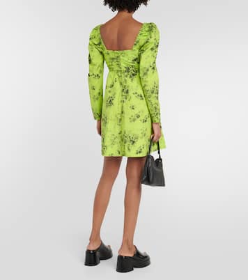 Bedrucktes Minikleid aus Baumwolle | Ganni