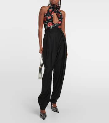 Floral cutout jersey bodysuit | Magda Butrym