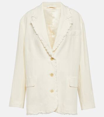 Blazer de algodón y lino | Acne Studios