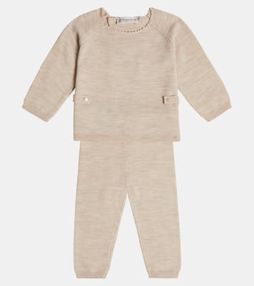 Baby wool sweater and pants set | Bonpoint