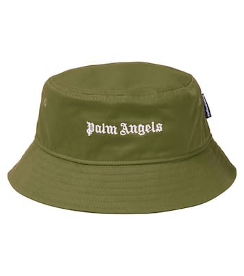 Cappello da pescatore in cotone con logo | Palm Angels Kids