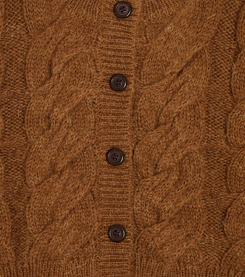 Tilda cable-knit wool-blend cardigan | Morley