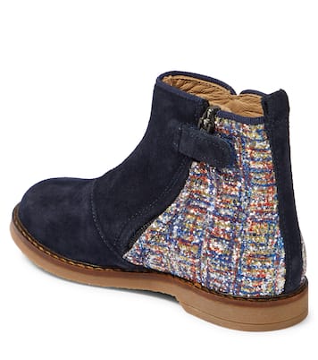 Bottes Trip Back en daim à paillettes | Pom d'Api