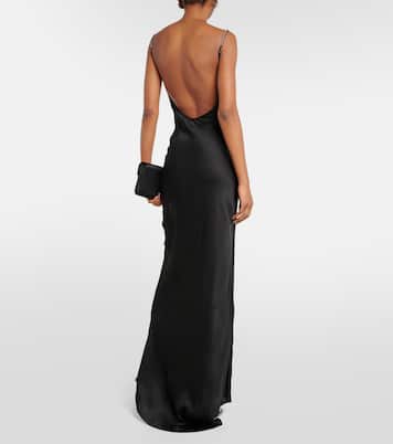 Lace and satin gown | Self-Portrait