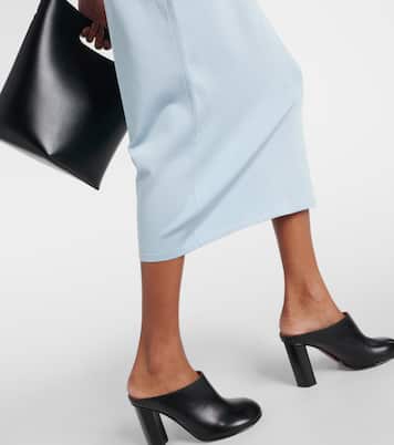Abito midi in jersey con cappuccio | Alaïa