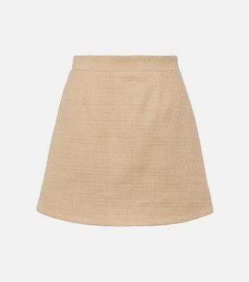 Minifalda de tweed de algodón | Patou