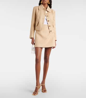 Minifalda de tweed de algodón | Patou