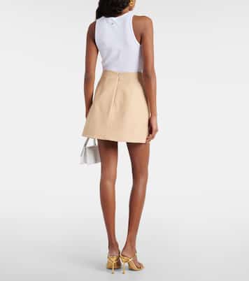 Minifalda de tweed de algodón | Patou