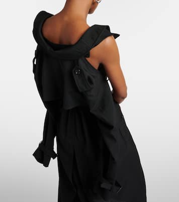 Abito midi in mohair e lana con cut-out | Junya Watanabe