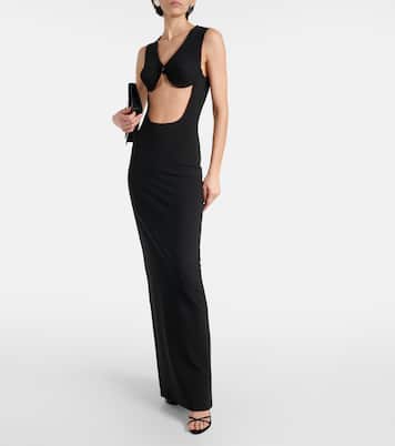 Abito lungo in jersey con cut-out | Jean Paul Gaultier