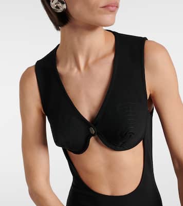 Abito lungo in jersey con cut-out | Jean Paul Gaultier