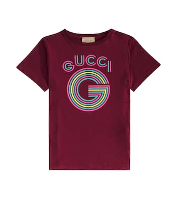 Camiseta de jersey de algodón con logo | Gucci Kids