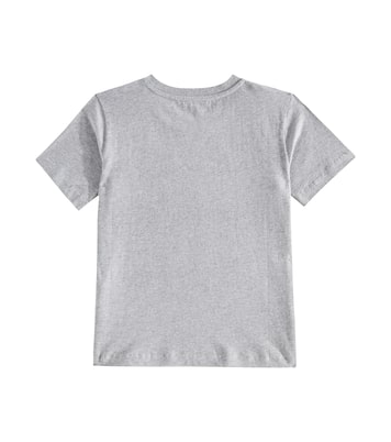 T-shirt in jersey di cotone con stampa | Balmain Kids