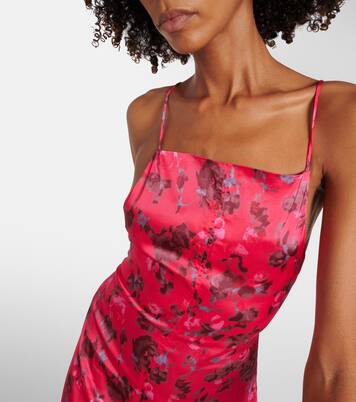 Midikleid aus Satin | Ganni