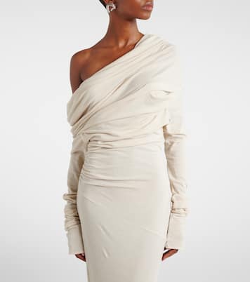 Abito lungo in jersey con scollo bardot | Entire Studios