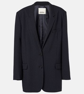 Blazer Oceanyga in crêpe a righe | Isabel Marant