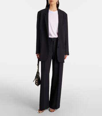 Blazer Oceanyga in crêpe a righe | Isabel Marant