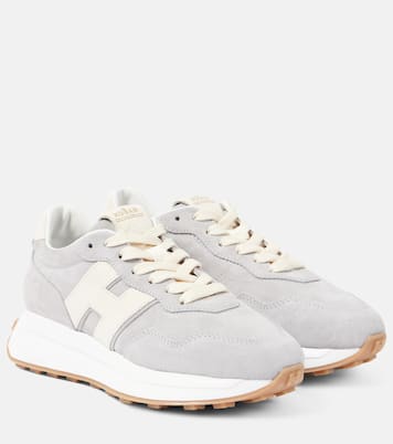 Sneakers H Patch aus Veloursleder | Hogan