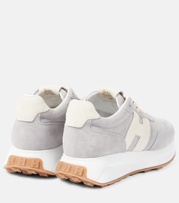 Sneakers H Patch aus Veloursleder | Hogan