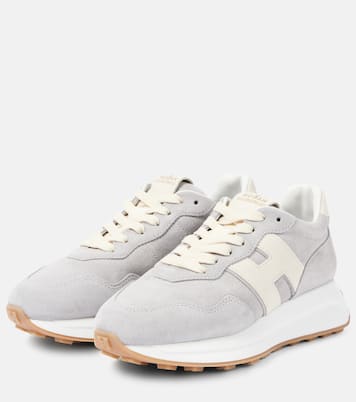 Sneakers H Patch aus Veloursleder | Hogan