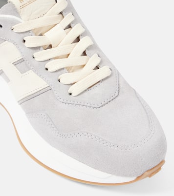 Sneakers H Patch aus Veloursleder | Hogan