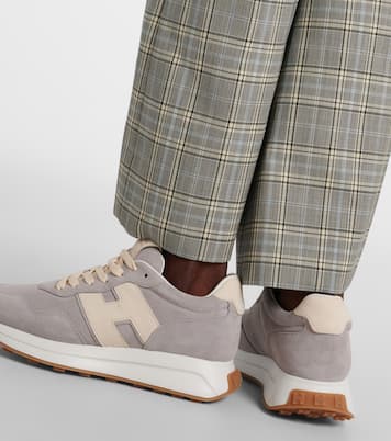 Sneakers H Patch aus Veloursleder | Hogan