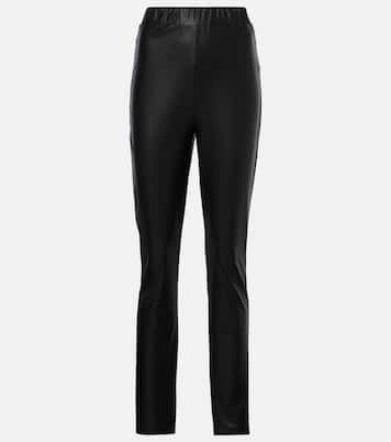 Schmale Hose Rodano aus Lederimitat | Max Mara