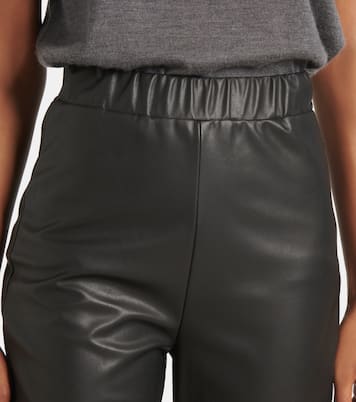 Schmale Hose Rodano aus Lederimitat | Max Mara