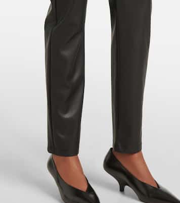 Schmale Hose Rodano aus Lederimitat | Max Mara
