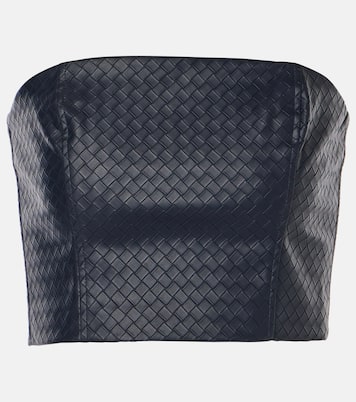 Cropped-Top aus Lederimitat | Rotate