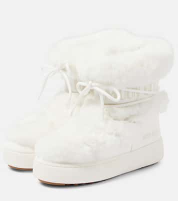MB Ltrack faux-fur trimmed snow boots | Moon Boot