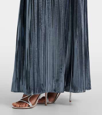 Vestido de fiesta de lamé con cinturón | Rodarte