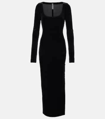 Maxikleid aus Samt | Norma Kamali