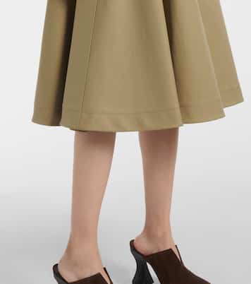 Falda midi de algodón | Bottega Veneta