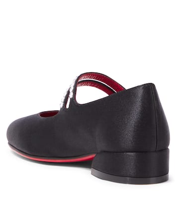 Ballerines Jane Fille en satin | Christian Louboutin Kids