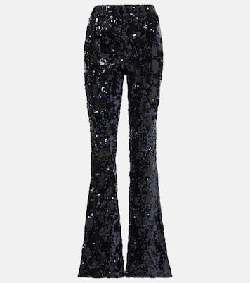 Pantalon évasé à taille haute à sequins | Dorothee Schumacher