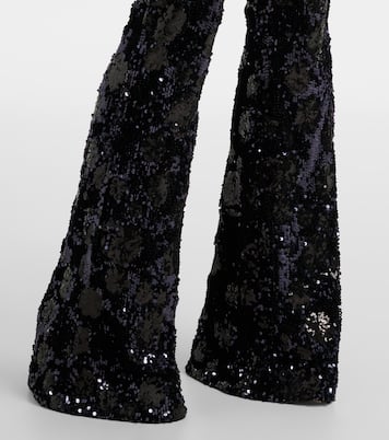 Pantalon évasé à taille haute à sequins | Dorothee Schumacher