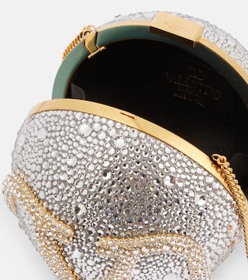 VLogo Signature Mini embellished crossbody bag | Valentino Garavani