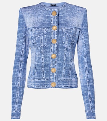Cardigan Trompe l’œil en jacquard | Balmain