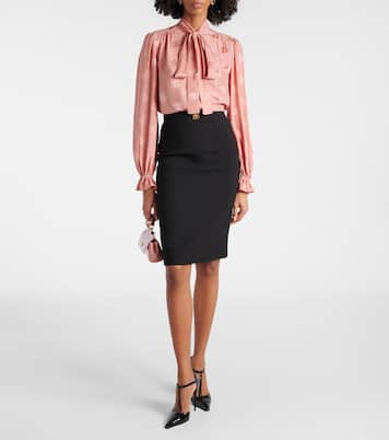Bleistiftrock DG aus Schurwolle | Dolce&Gabbana