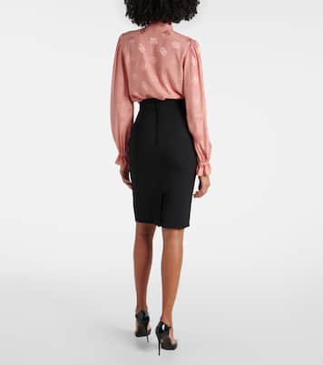 Bleistiftrock DG aus Schurwolle | Dolce&Gabbana