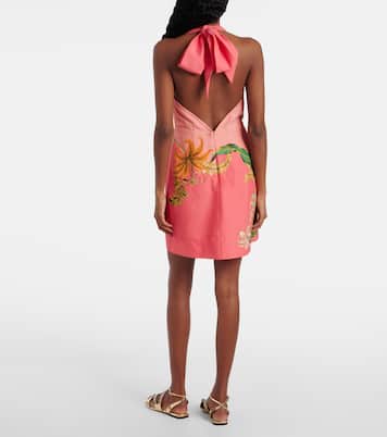 Robe Anika en lin à fleurs | Alémais