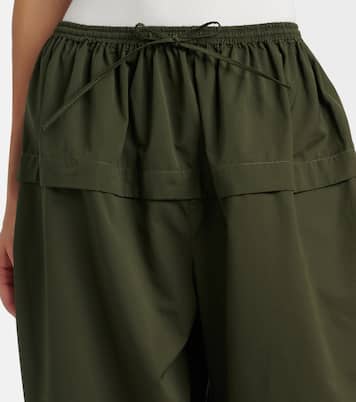 Peplum cotton tapered pants | Alaïa
