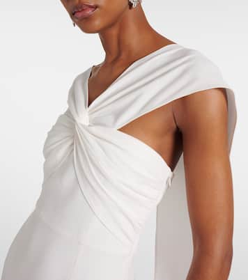 Vestido de novia de cady asimétrico | Roland Mouret
