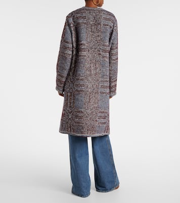 Cotton and wool-blend jacquard coat | Etro